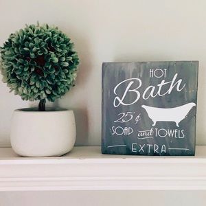 Vintage Bathroom Decor bathroom sign